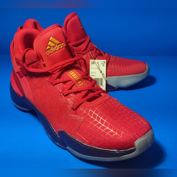 ADIDAS D.O.N. ISSUE 2 MARVEL ,MEN\'S SPIDER-MAN RED BASKETBALL SHOES  SIZE 14 US main image 4